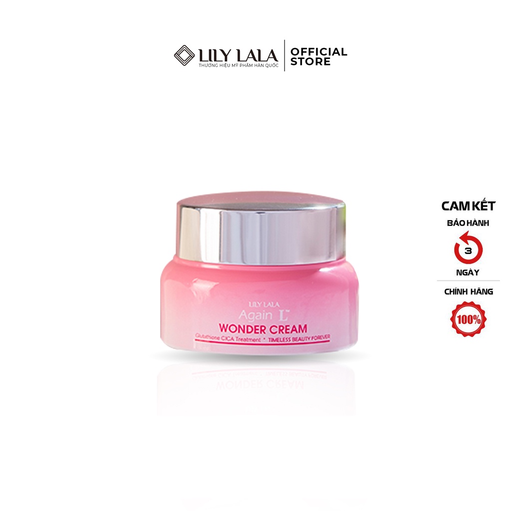 Kem nám tàn nhang dưỡng trắng cấp ẩm LILY LALA giúp bảo vệ da mờ thâm nám và chống lão hóa cùng Glutathione 50ml KN03