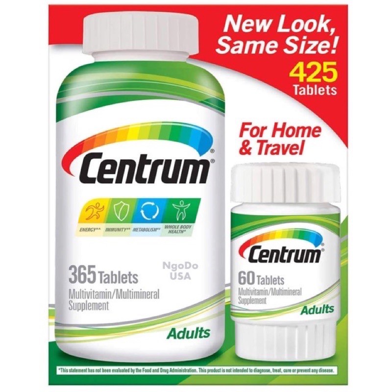 [Date 07/2022] Centrum adults Multivitamin Hộp 425 viên