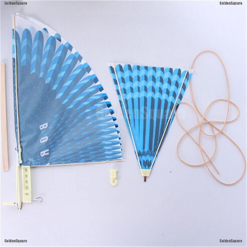 Đồ chơi con diều hình chú chim handmade lắp ráp khoa học dải cao su nguồn làm quà tặng cho bé