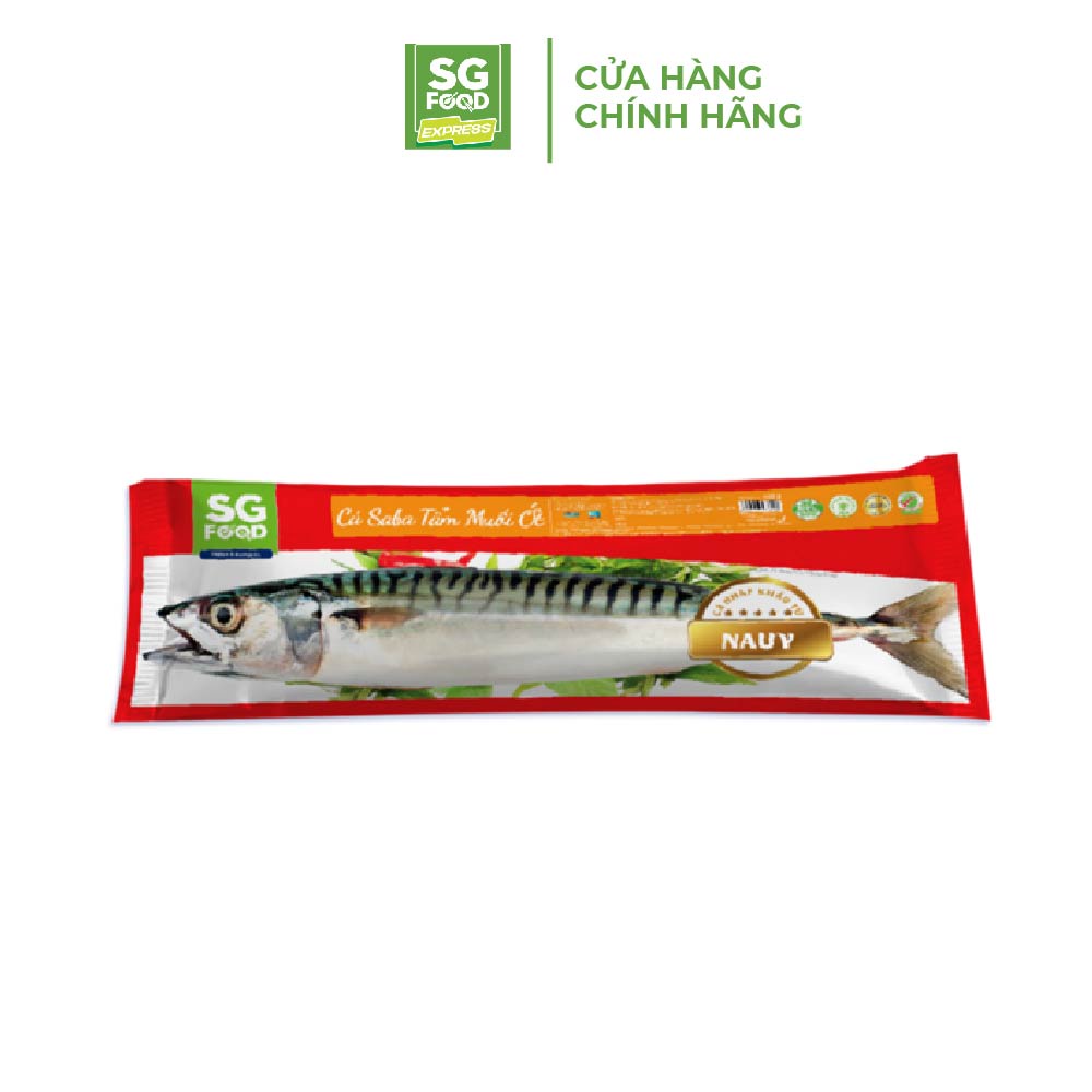 Cá Saba Na Uy SG Food tẩm muối ớt 400g