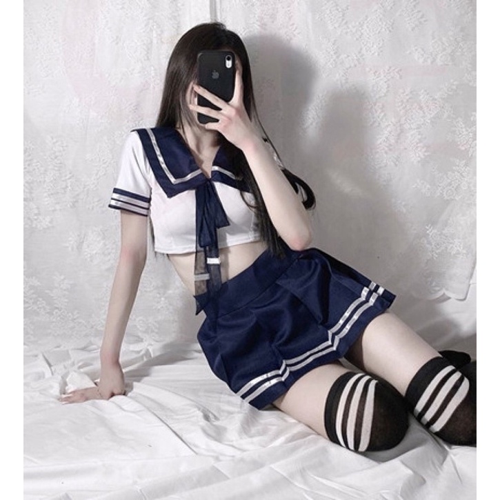 0Bộ đồng phục học sinh cosplay anime sexy cao cấp