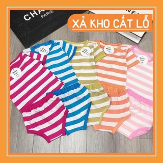 [XẢ KHO] Bộ Minky mom kẻ siêu xinh cho bé trai bé gái - BMKN