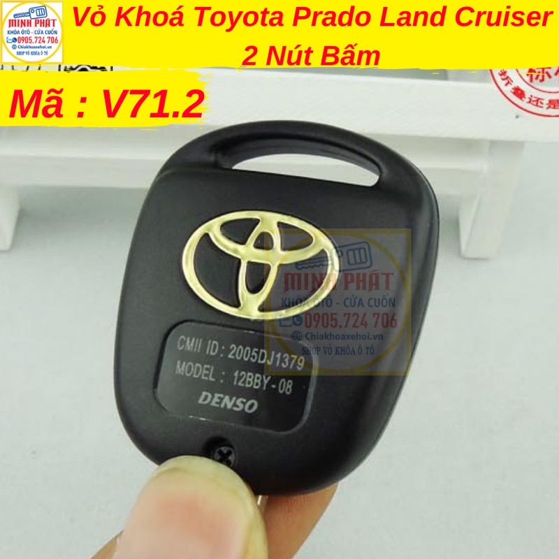 Vỏ chìa khoá Toyota Prado Land Cruiser