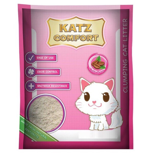 Cát vệ sinh cho mèo Katz Comfort Hương Cà Phê Túi 10L