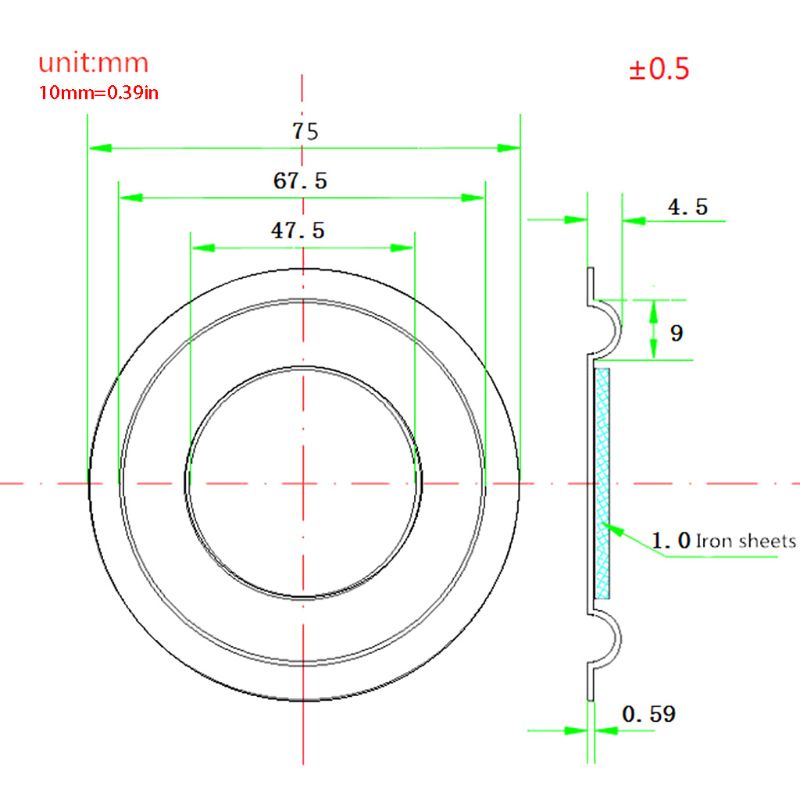 Phụ Kiện Tản Nhiệt Hình Tròn Thay Thế Cho Loa Âm Thanh Bass