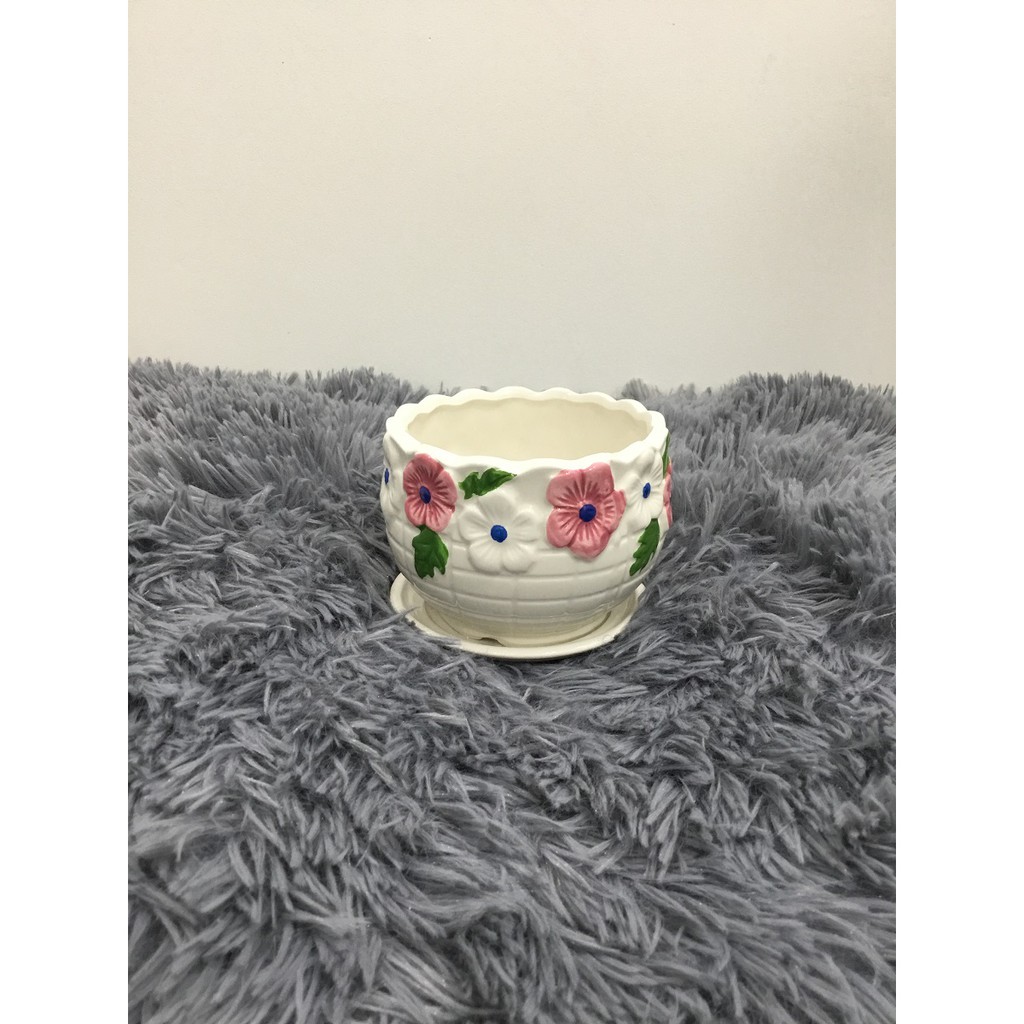CHẬU HOA 10 CM - GỐM SỨ