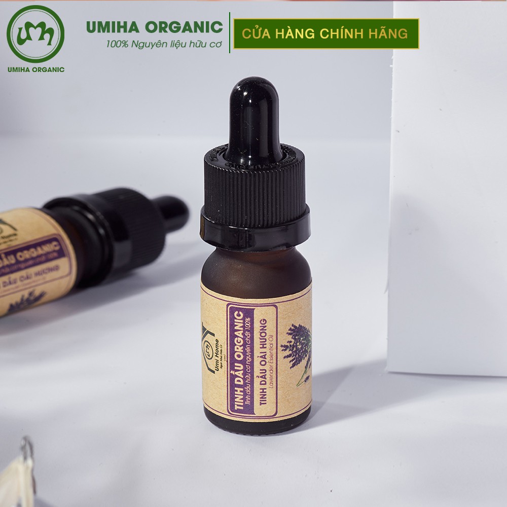 Tinh dầu Oải Hương Lavender hữu cơ UMIHOME nguyên chất 10ml - Dùng xông giảm mệt mỏi, ngủ ngon thư giãn, dưỡng da và mụn