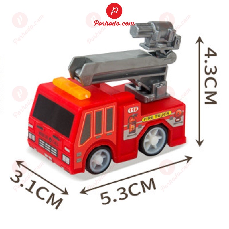 Mô hình ô tô đồ chơi xe cứu hỏa cho bé chất liệu nhựa an toàn, đẹp, sắc sảo KB216107