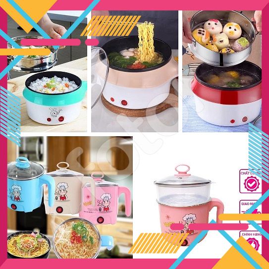 [5❤️][FREESHIP] CA NẤU MÌ, LẨU, CANH 18CM SIÊU TỐC CÓ LỒNG HẤP NHỰA, CÁN DÀI [HCM]