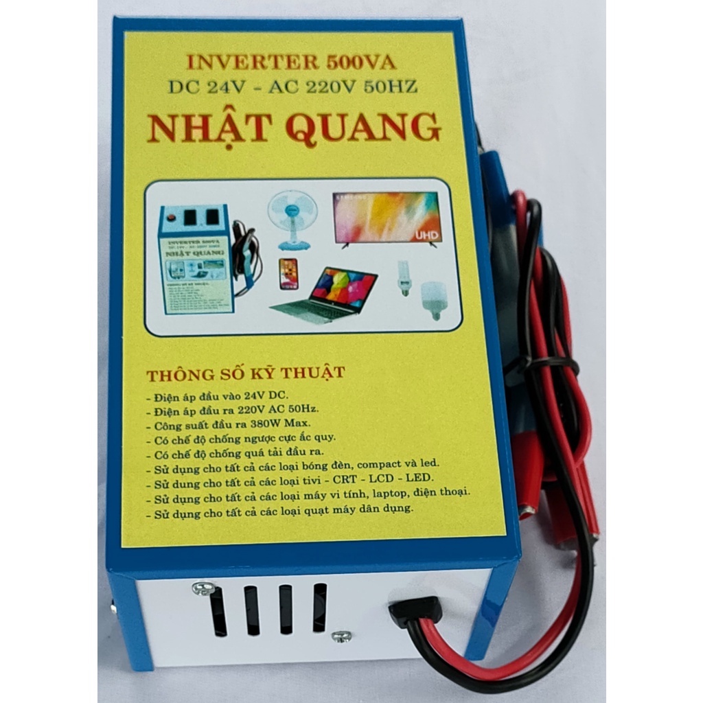 BỘ ĐẢo ĐIỆN 24V RA 220V AC 500VA