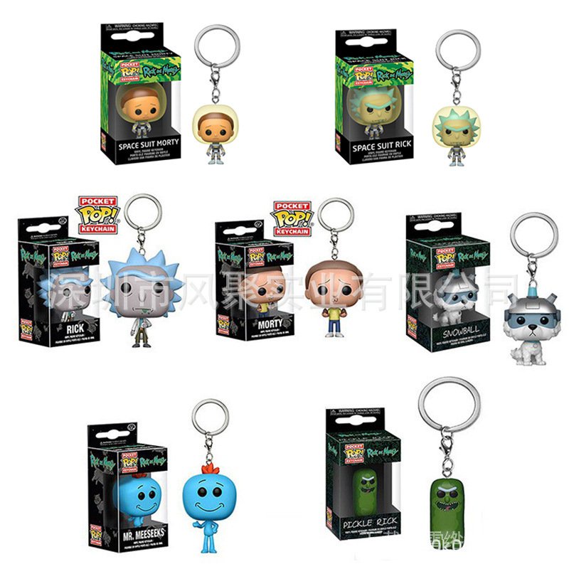 Funko pop Móc Khóa Hình Nhân Vật rick and morty Dễ Thương