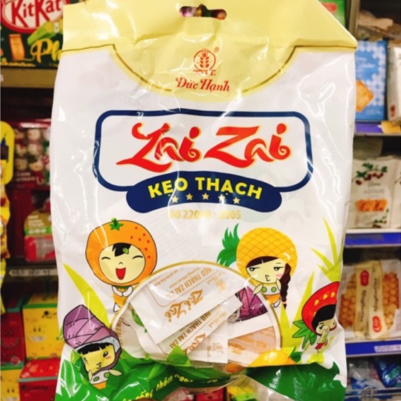 KẸO THẠCH ZAI ZAI HOT NHẤT DẠNG DÀI, NGẮN 400GR.12 VỊ TRÁI CÂY.
