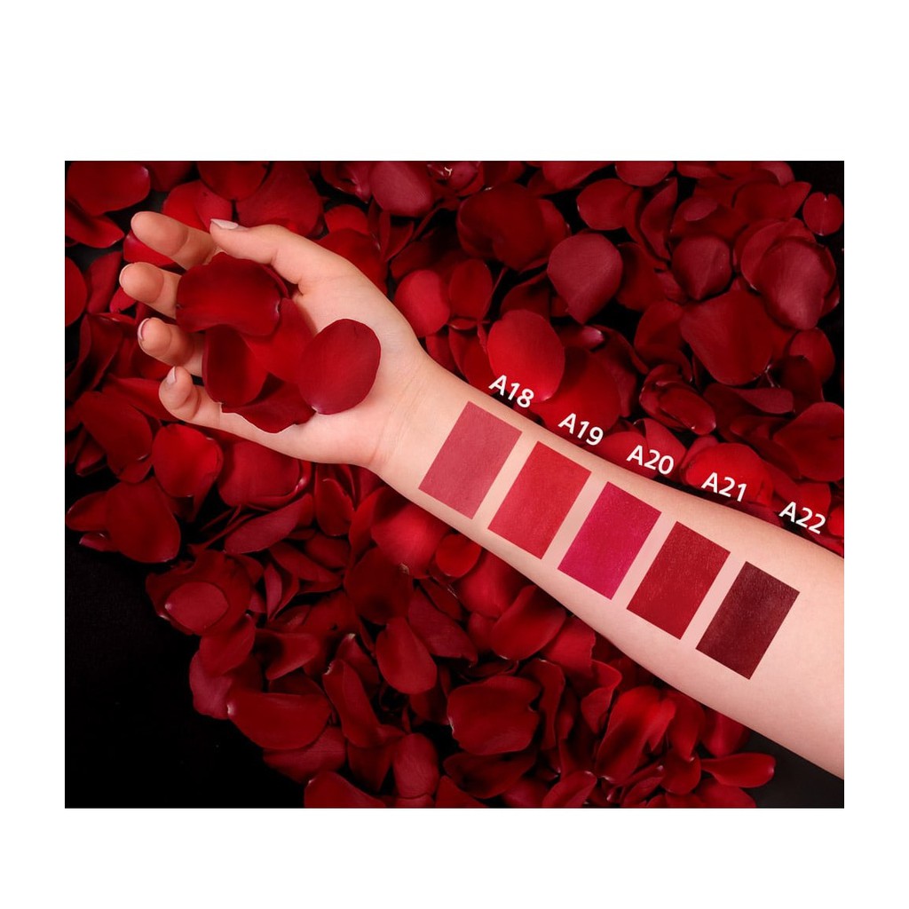 Son kem lì Black Rouge A19 - Đỏ Hồng  Black Rouge Air Fit Velvet Tint Ver.4 Bad Rose