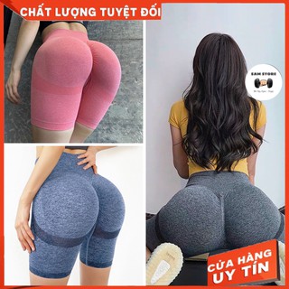 Quần Legging Đùi [NÂNG MÔNG - CÓ VIDEO] Quần tập Gym, Yoga form đùi có chun mông form siêu tôn dáng