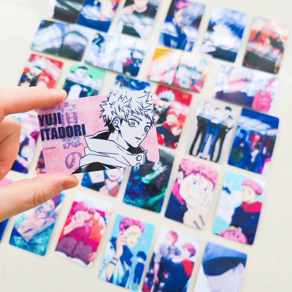 Bộ 10/5/2 Tấm Thẻ In Hình Nhân Vật Anime Jujutsu Kaisen