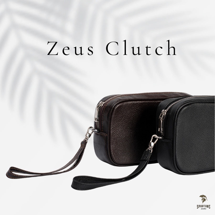 Clutch cầm tay nam da bò thật CL01  ⚡FREESHIP⚡- 100% da bò thật, BH 3 năm