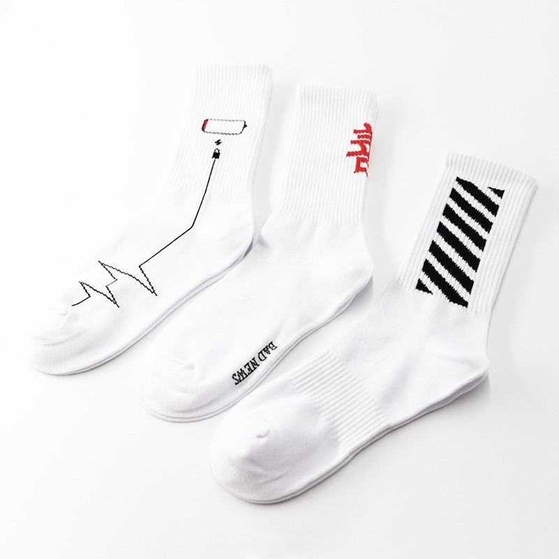 Vớ Tất OFF WHITE Size Bắp cotton kháng khuẩn, hàng loại 1 bao đổi trả dành cho cả nam và nữ