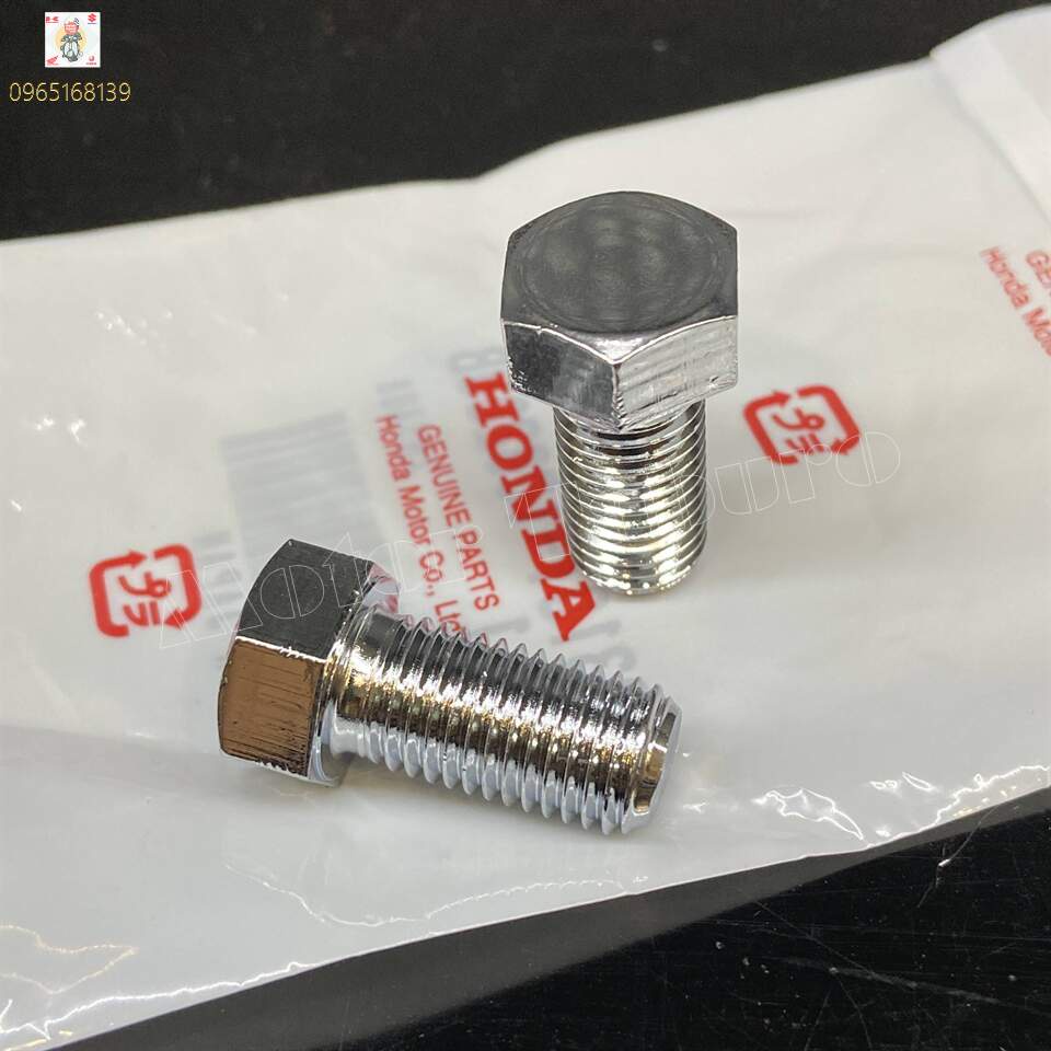 Ốc 10 li dài 2cm, xi bóng, gắn đầu phuộc Win 100