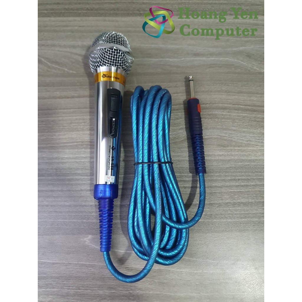 Micro Karaoke Có Dây Shunison SN-688 699 (Chất Âm Tốt, Dây Dài 4M, Jack 6.5mm) - BH 3 Tháng - Hoàng Yến Computer