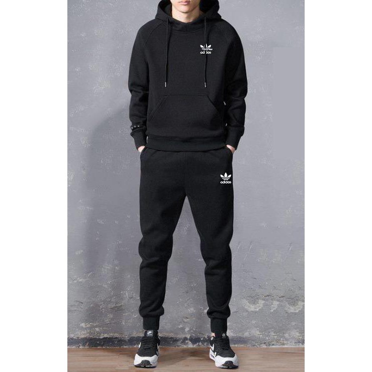 Bộ nỉ nam Adidas có mũ dày mặc cực ấm, Bộ đồ nỉ Thu Đông Nam cao cấp, bộ quần áo nỉ thể thao nam - HÀNG MỚI VỀ Đẹp
