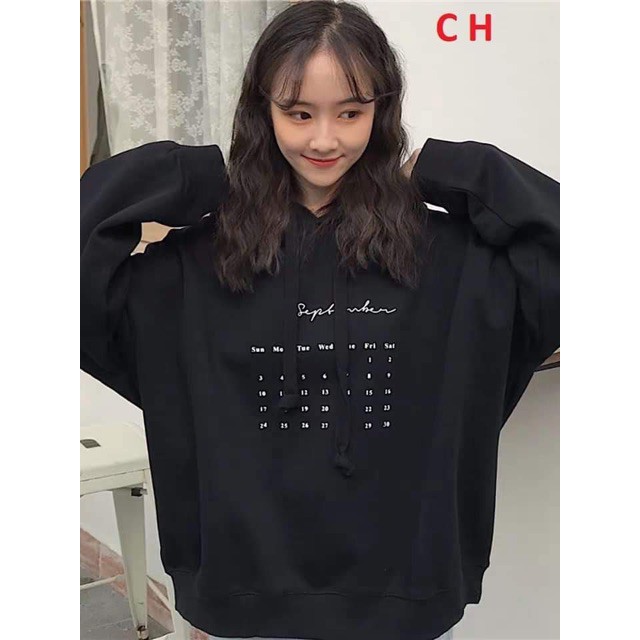 [FREESHIP ĐƠN TỪ 50K] Áo hoodie lịch ngày tháng COH1019