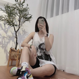 ÁO BA LỖ COTTON XƯỚC CÔ GÁI SIÊU NGẦU NỮ A112