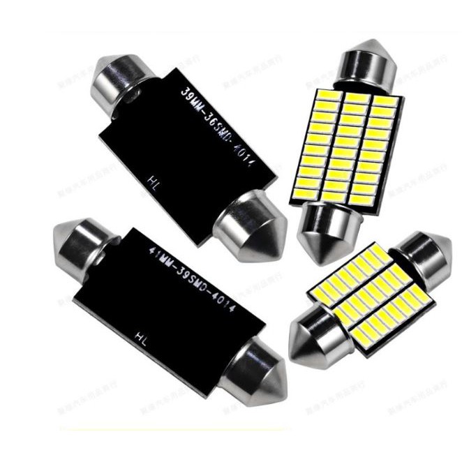 Bóng led trần ôtô , xe hơi 4014 sáng trắng