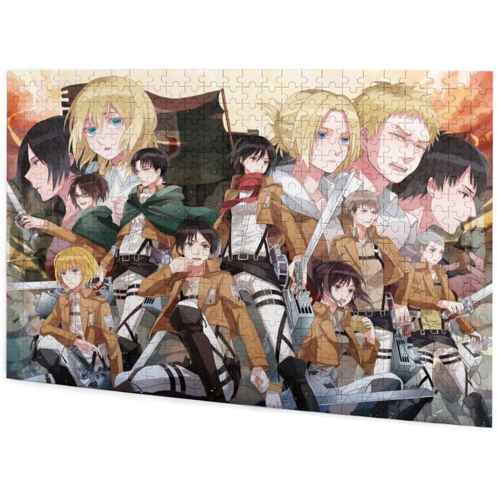 Mô hình đồ chơi lắp ráp Attack On Titan bằng gỗ