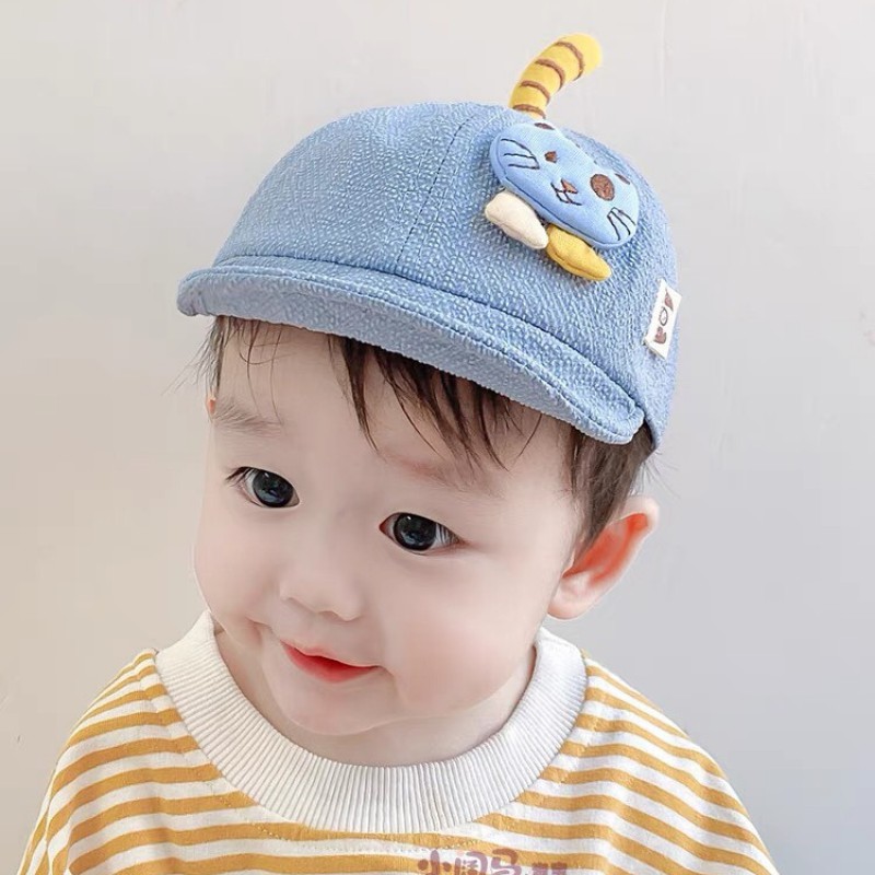 Mũ cho bé gái bé trai mũ nón lưỡi trai hình mèo đáng yêu phụ kiện mũ nón MU013