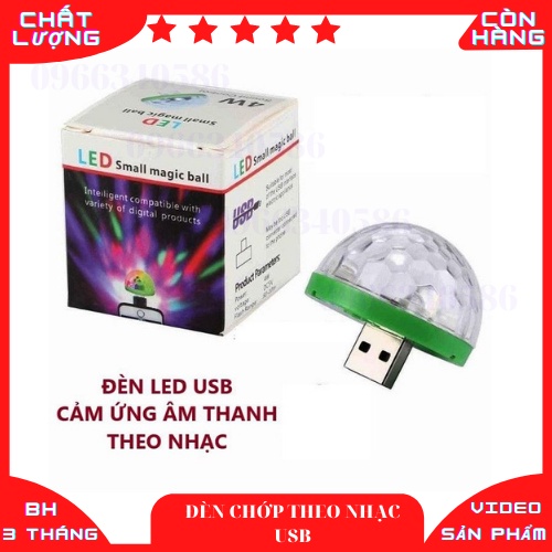 Giá Sỉ Đèn Vũ Trường USB Nháy Theo Nhạc