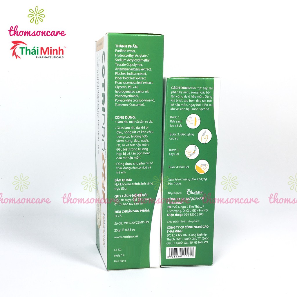 Kem Cotripro Gel - Có tem tích điểm tặng quà hấp dẫn