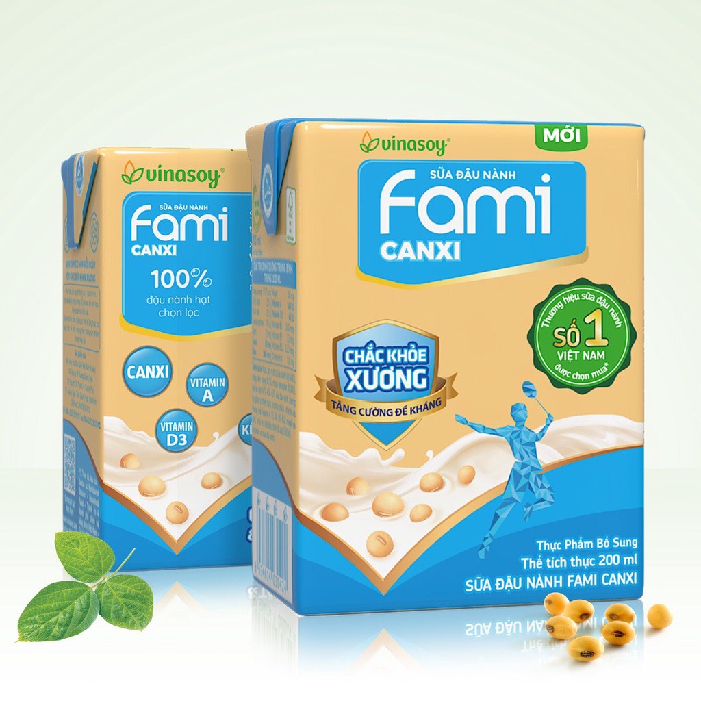 Thùng 36 hộp sữa đậu nành Fami Canxi Nguyên Vị