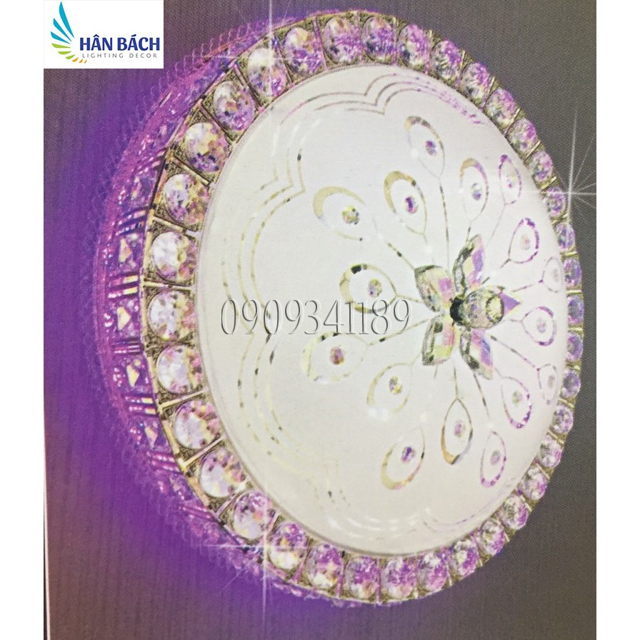 đèn mâm led gắn trần - đèn ốp trần led - Đèn mâm led GIÁ RẺ 3 chế độ ánh sáng