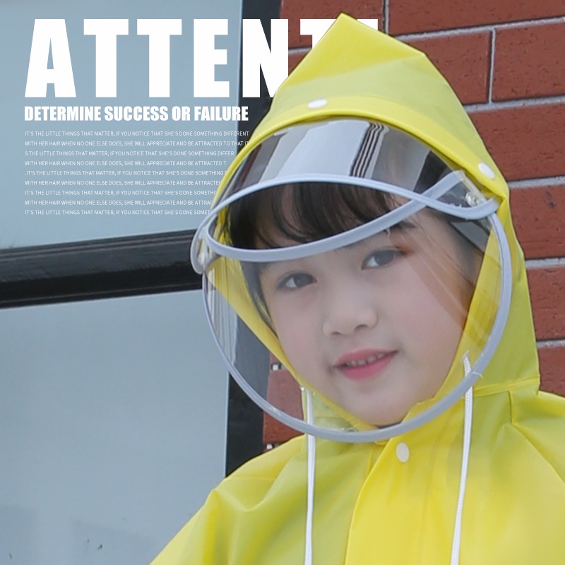 Áo Mưa Toàn Thân Có Dây Thắt Lưng Chống Mưa Chiều Cao 110-160cm Cho Trẻ Em