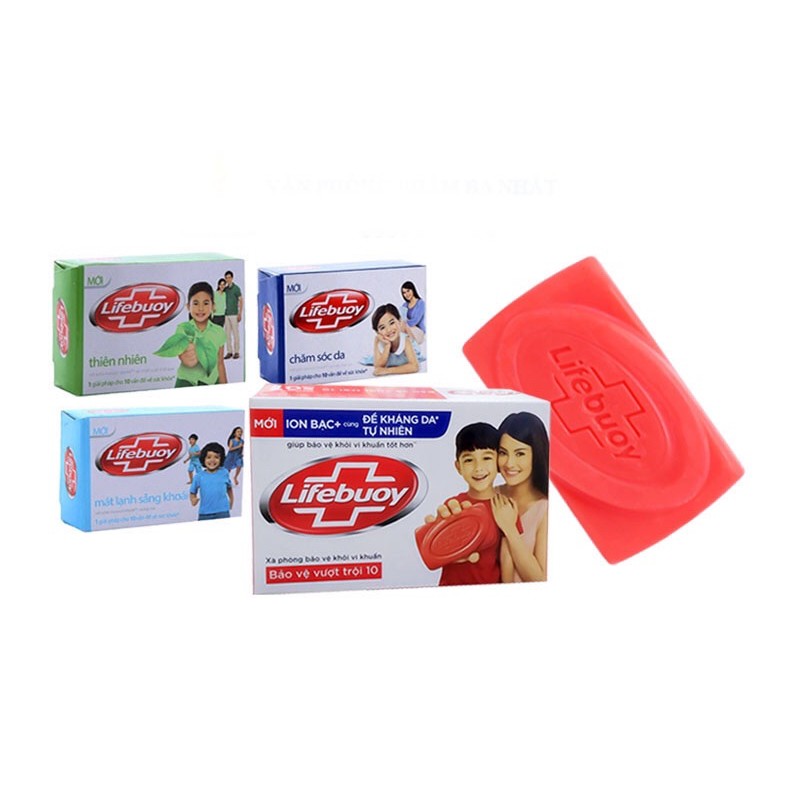 Xà Phòng Bông Cục Lifebuoy Khổ Qua Thiên Nhiên, Mát Lạnh Sảng Khoái, Chăm Sóc Da, Bảo Vệ Vượt Trội 10 90G