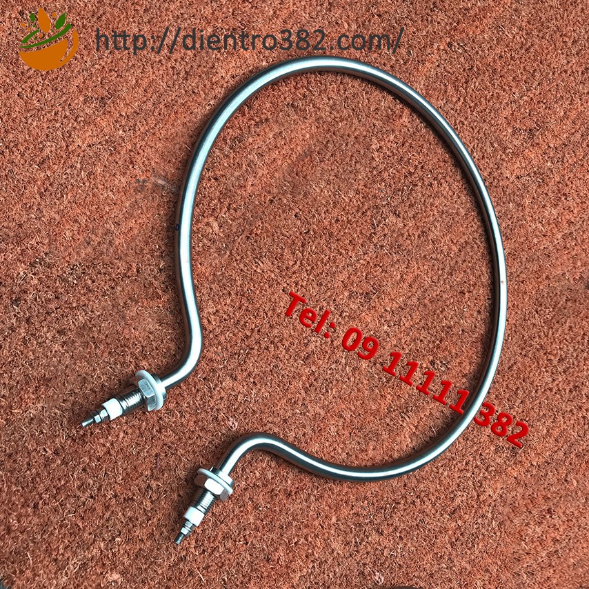 Điện trở vòng tròn 3kw-25cm, 4kw-30cm, 5kw-35cm, 6kw- 40cm. Thanh nhiệt vòng tròn cho nồi bánh cuốn, nồi hấp inox 304.
