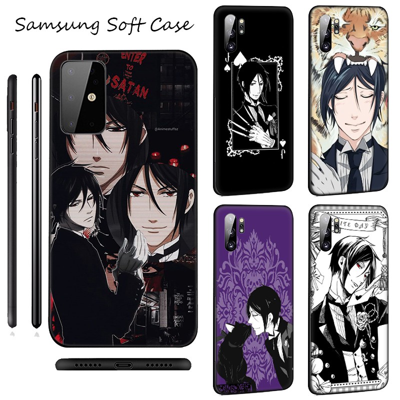 Samsung Galaxy J2 J4 J5 J6 Plus J7 J8 Prime Core Pro J4+ J6+ J730 2018 Casing phone Soft Case 11SF Black Butler Anime