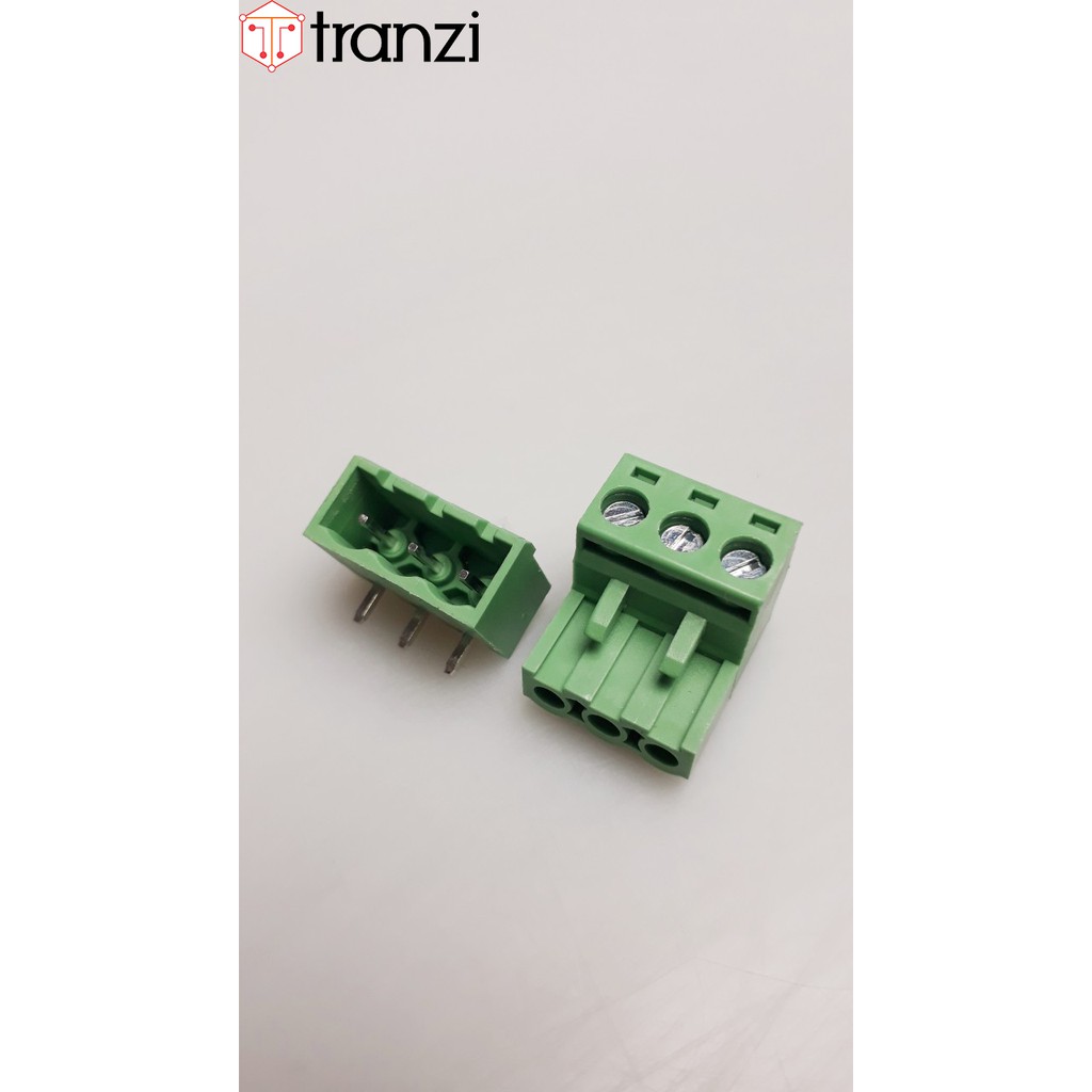 Cầu đấu 5.08mm đực cong cái cong EX2EDG 3P - túi 5 cái