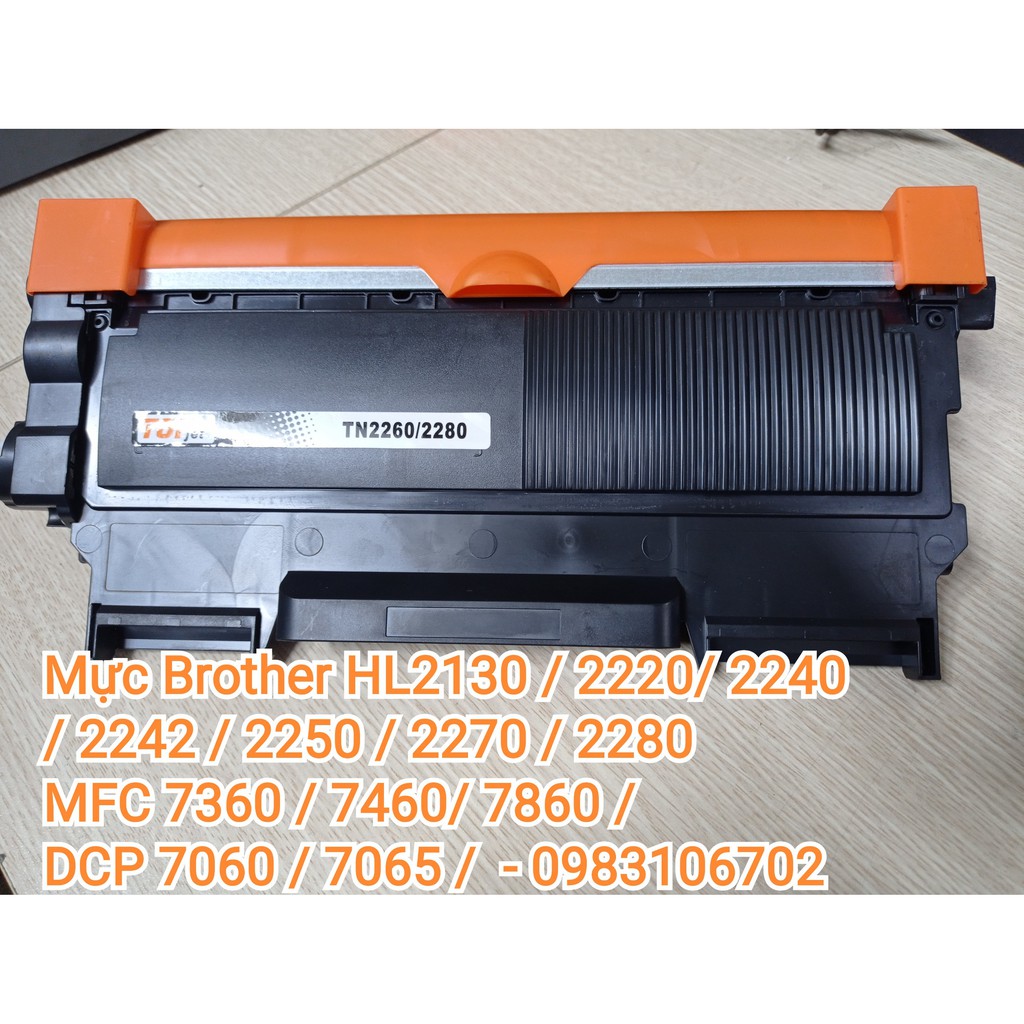 Cụm mực Cartridge Brother TN2260 2280 cho máy in Brother hl2130 2220 2240 2250 mfc7360 7860