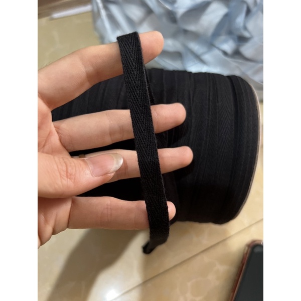10m dây xương cá bản 1cm màu đen