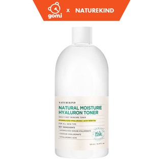 Nước Hoa Hồng NATUREKIND Natural Moisture Hyaluron Toner Gomi Store [LN96][sale99]