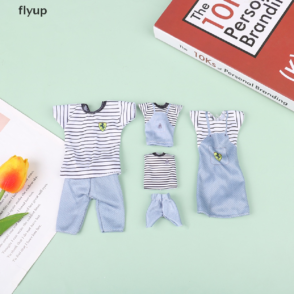 Flyup Bộ Áo Sơ Mi Và Chân váy jean Họa Tiết Kẻ Ô Mặc Hàng Ngày Cho Cặp Đôi