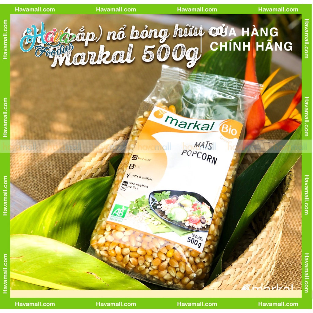 [HÀNG CHÍNH HÃNG] Bắp Nổ Hữu Cơ Markal 500gr - Organic Popcorn