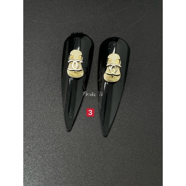 phụ kiện charm dép cao cấp gắn móng tay nail 1 đôi