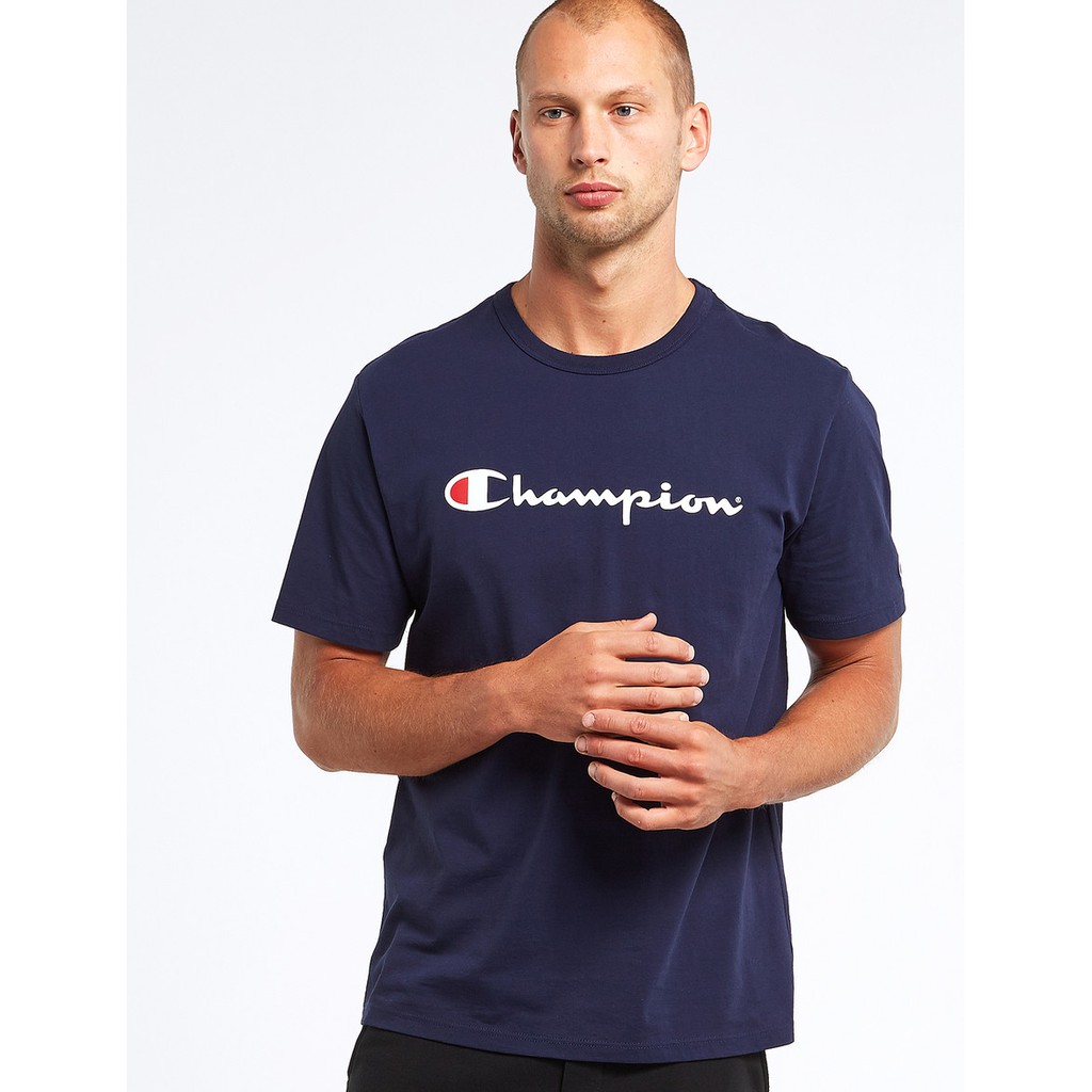 Áo thun nam Champion Script Logo Athletic Fit chính hãng