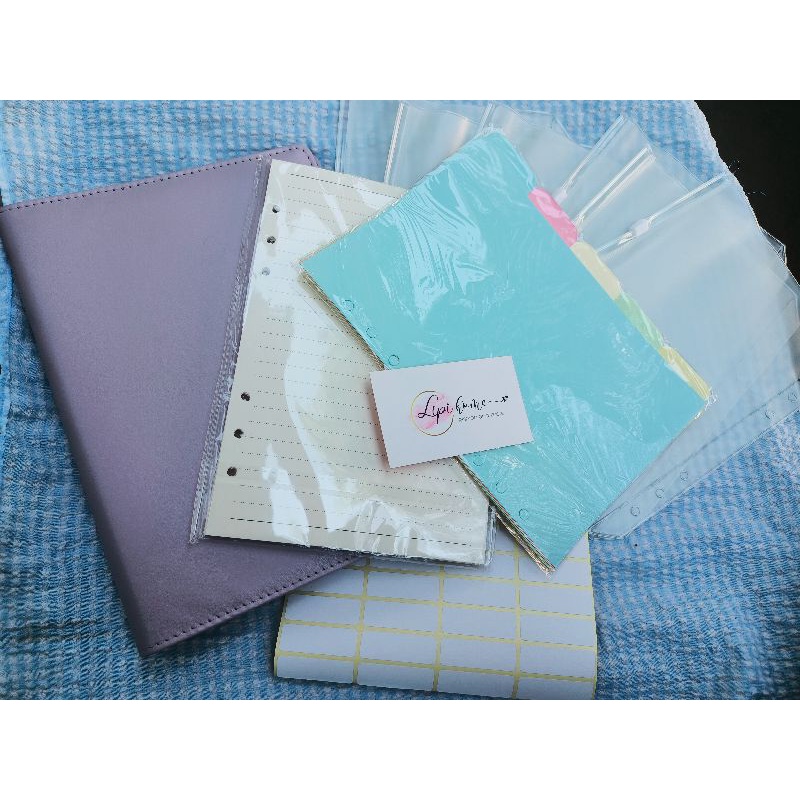 Sổ lên kế hoạch thu chi bìa còng có ngăn tiết kiệm A5 và A6