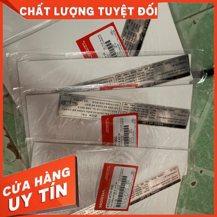 [HÀNG CHÍNH HẢNG] Tem Hộp Sên, Bộc Sên, Catte Xe Future Neo Honda Chính Hảng