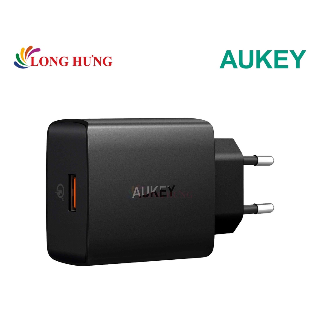 Cốc sạc Aukey 1USB QC3.0 PA-T17 - Hàng chính hãng - Cổng ra 1Type-C Dòng điện ổn định Tuổi thọ cực cao