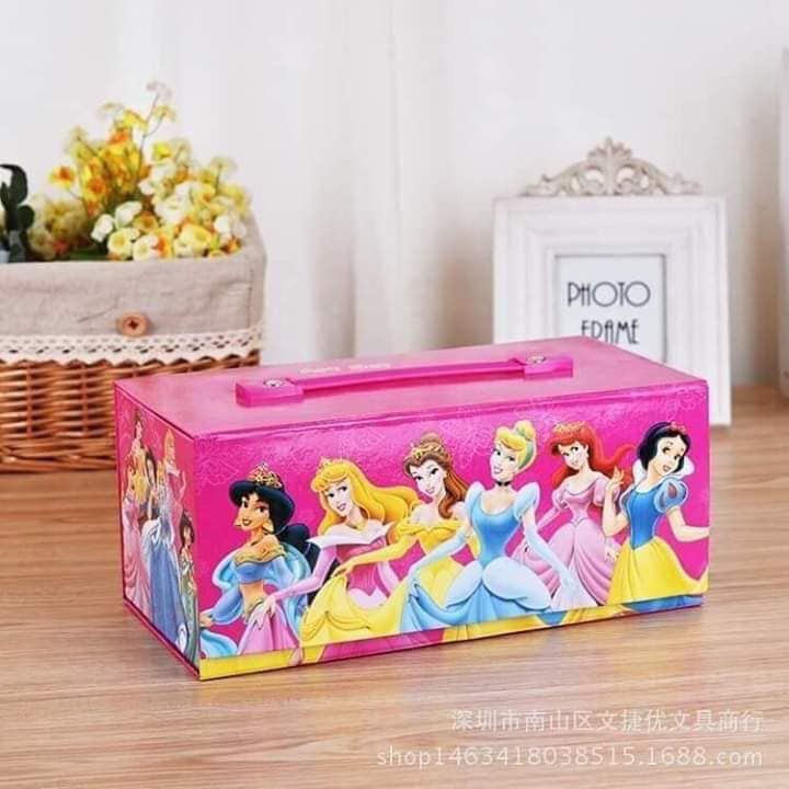 Hộp màu 3 tầng 4 ngăn 54 món cho bé