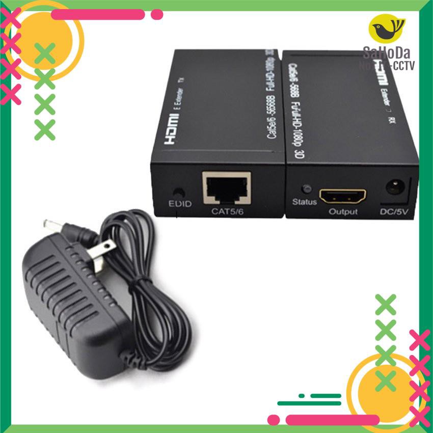 Bộ kéo dài HDMI qua dây LAN khoảng cách tối đa 60M Loại tốt mạch dài bảo hành 1 năm